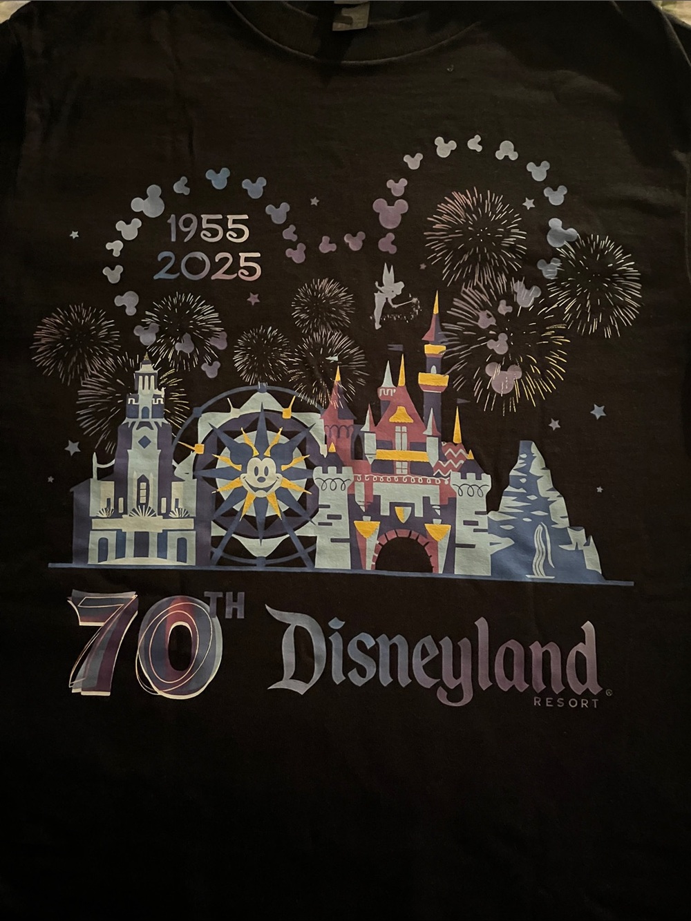 70Th Anniversary Disneyland Resort 1955 Happiest Place On Earth T Shirt 152